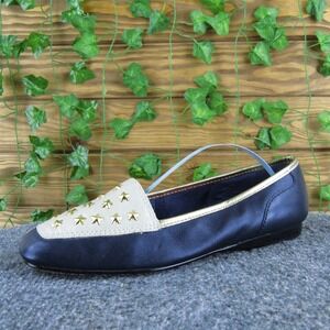 Enzo Angiolini Women Lamel Stars Loafer Blue Leather 7.5 Medium Gently Used 2025